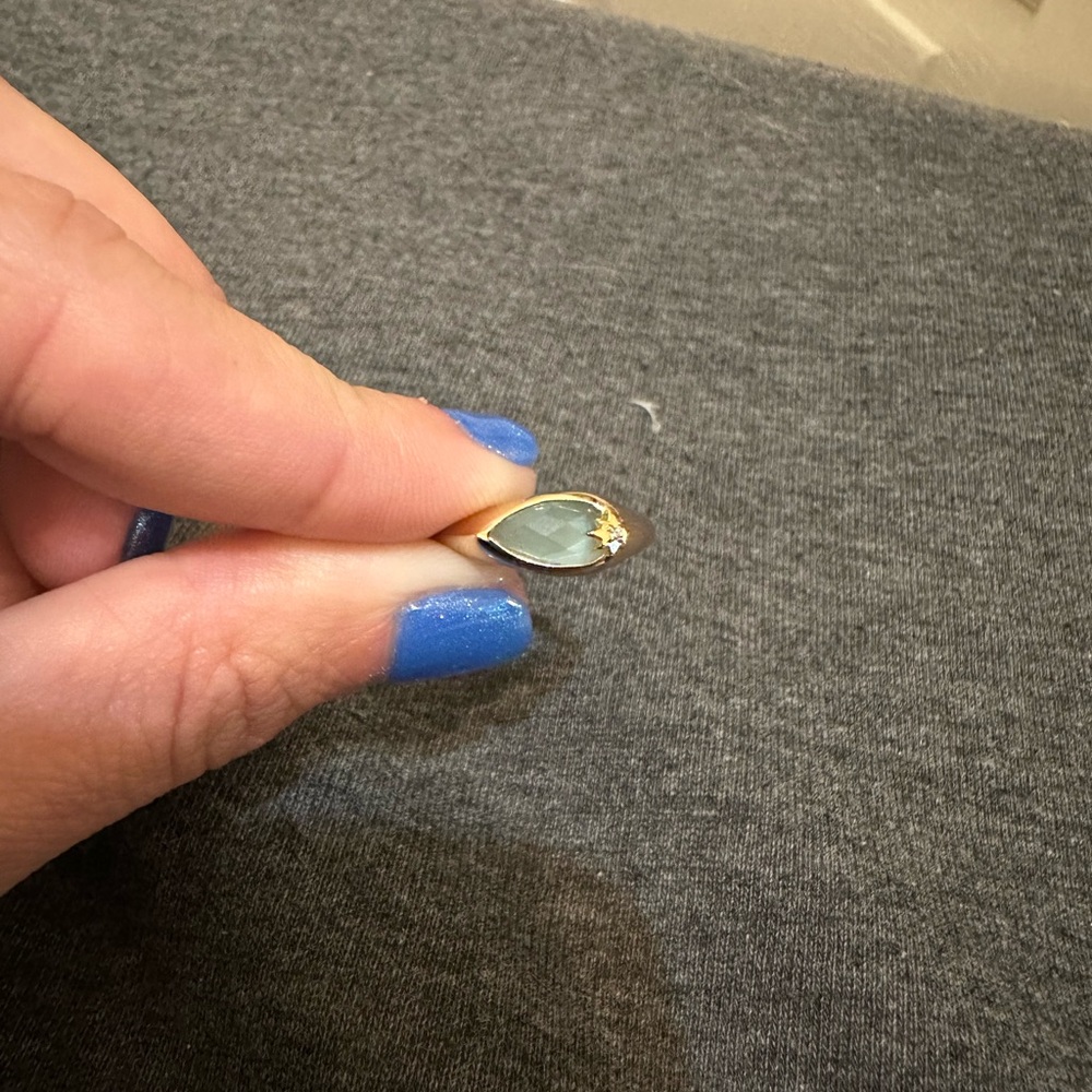 Joy Dravecky Aquamarine Ring